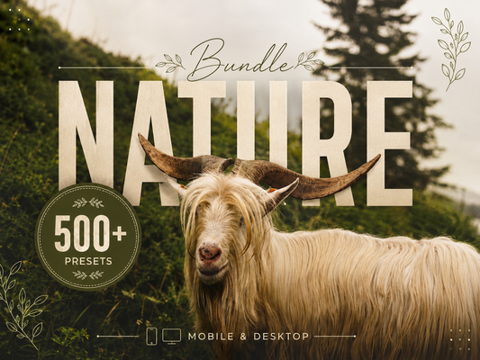 500+ NATURE Lightroom Presets (Mobile & Desktop)