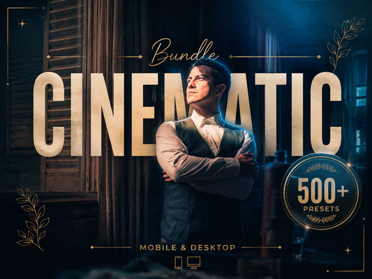 500+ CINEMATIC Lightroom Presets (Mobile & Desktop)