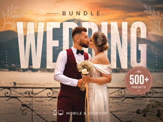 500+ WEDDING Lightroom Presets (Mobile & Desktop)