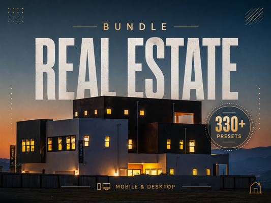330+ REAL ESTATE Lightroom Presets (Mobile & Desktop)