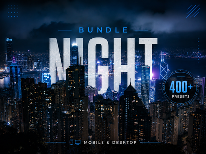 400+ NIGHT Lightroom Presets (Mobile & Desktop)