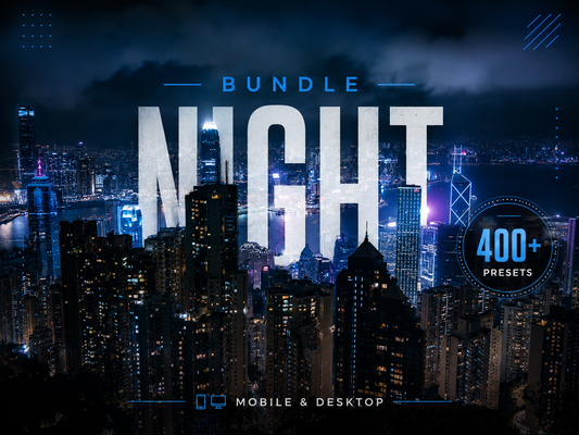 400+ NIGHT Lightroom Presets (Mobile & Desktop)