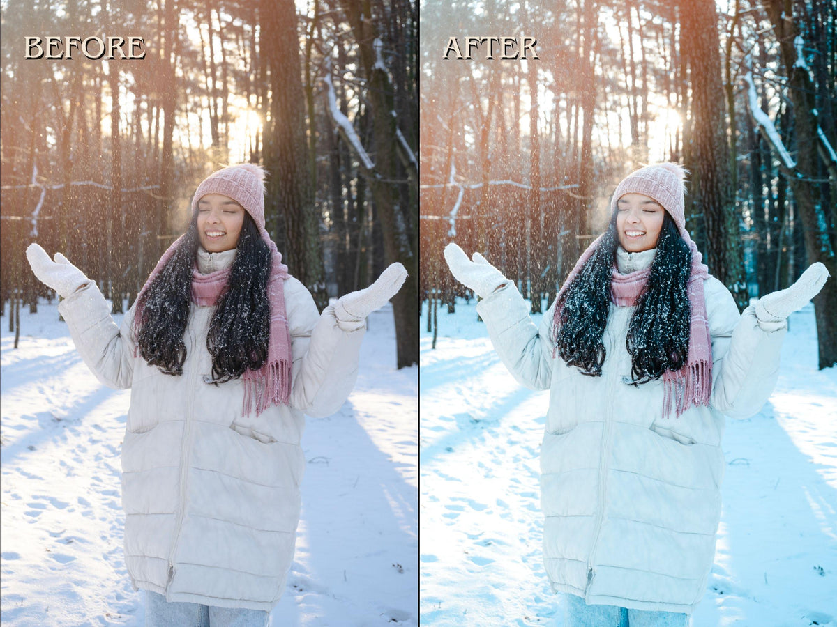 30+ WINTER Lightroom Presets (Mobile & Desktop)