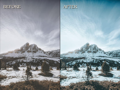 30+ WINTER Lightroom Presets (Mobile & Desktop)
