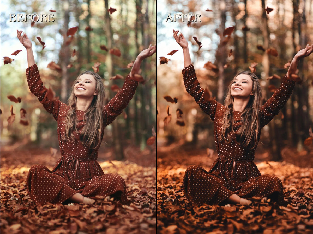 40+ AUTUMN FALL Lightroom Presets (Mobile & Desktop)