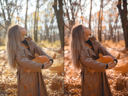 40+ AUTUMN FALL Lightroom Presets (Mobile & Desktop)