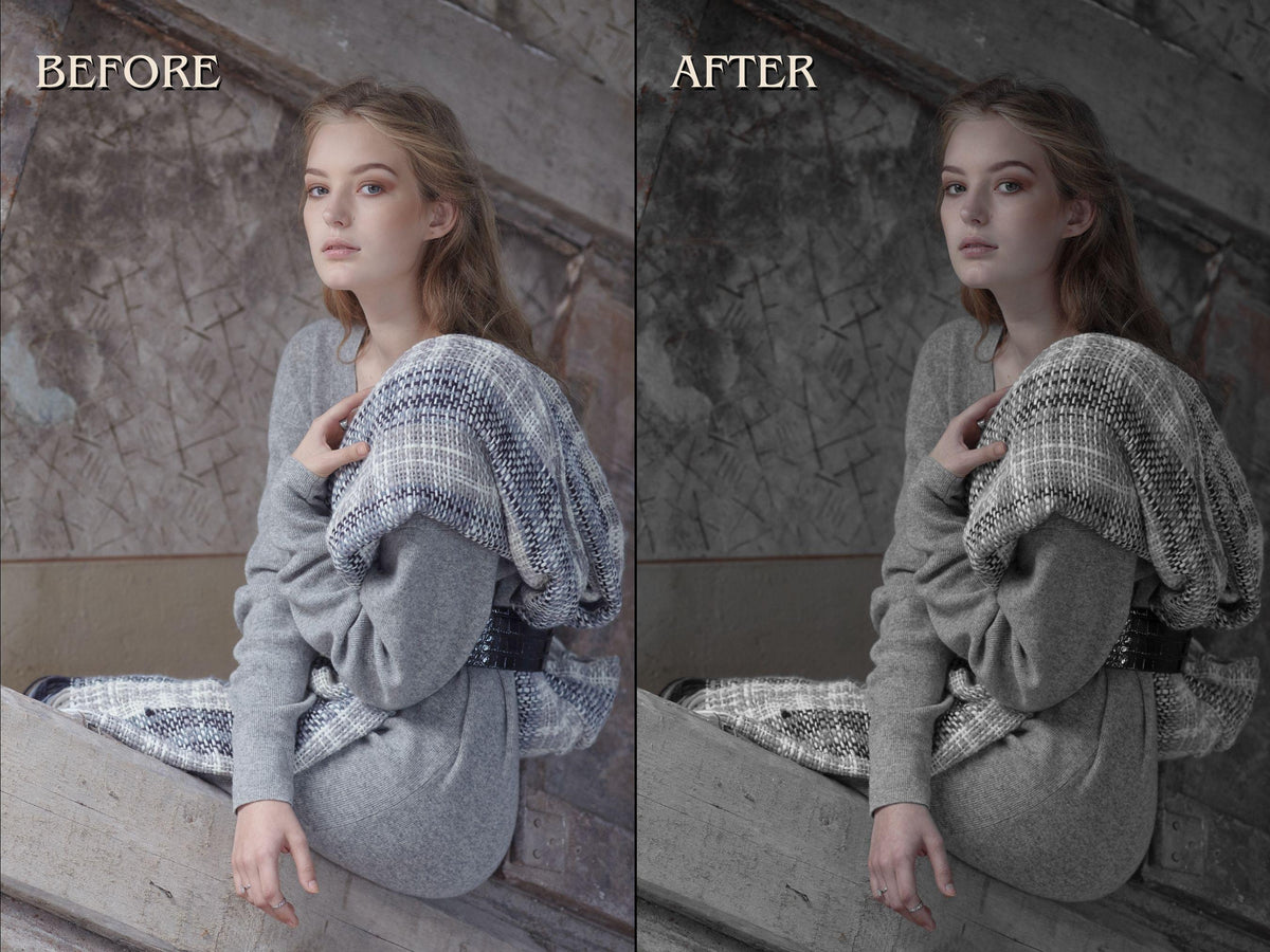 30+ GREY Lightroom Presets (Mobile & Desktop)