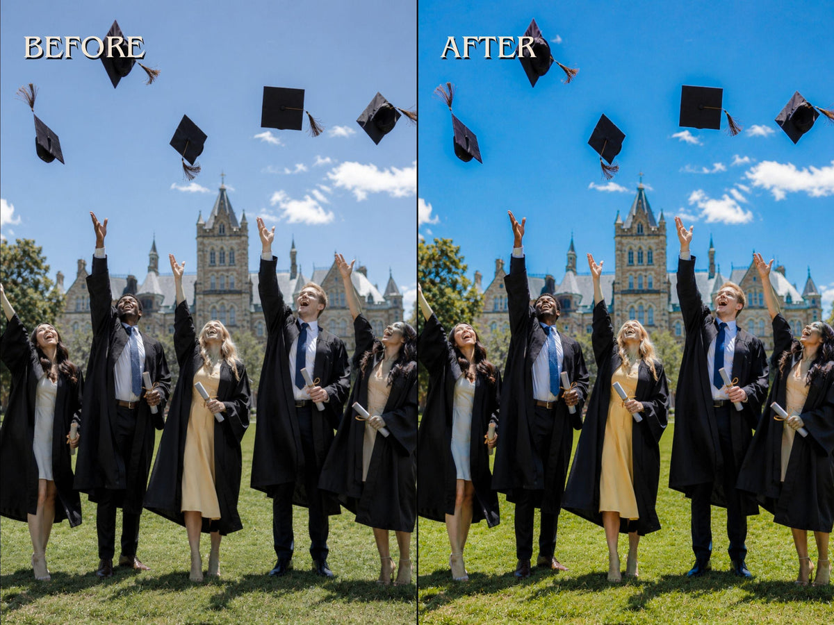 30+ GRADUATION Lightroom Presets (Mobile & Desktop)