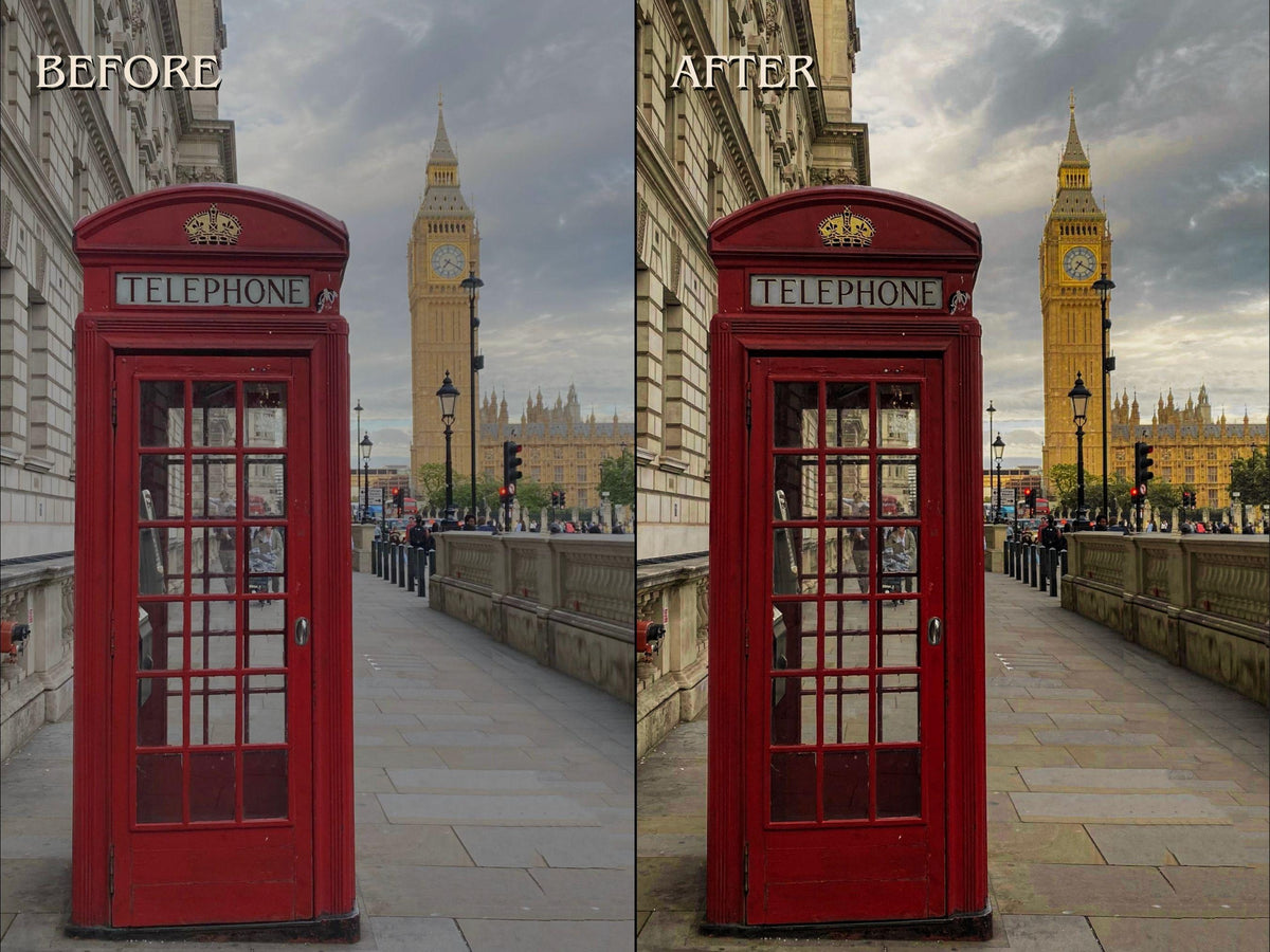 40+ LONDON Lightroom Presets (Mobile & Desktop)