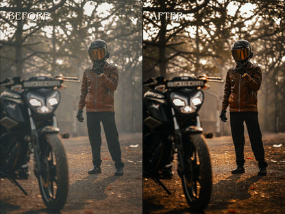 40+ BIKER Lightroom Presets (Mobile & Desktop)