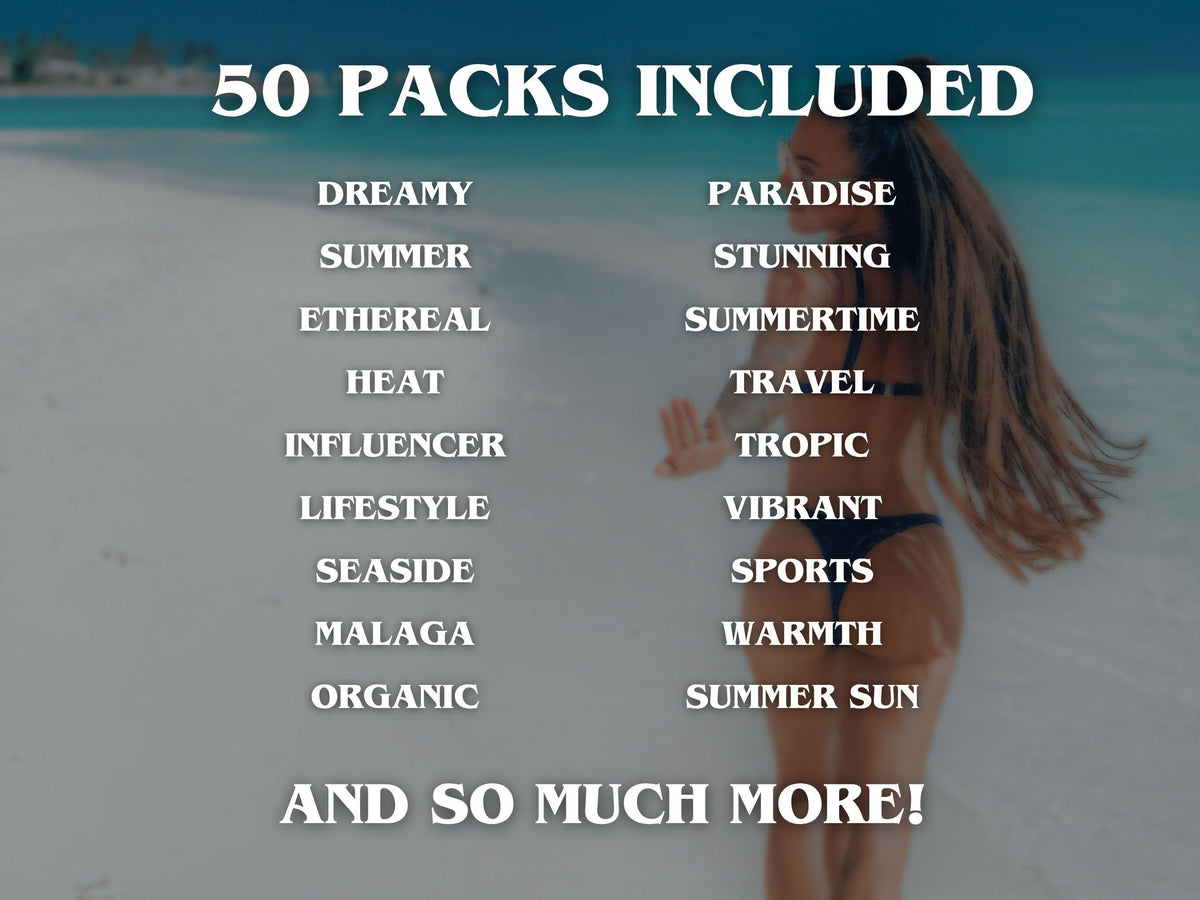 500+ SUMMER Lightroom Presets (Mobile & Desktop)