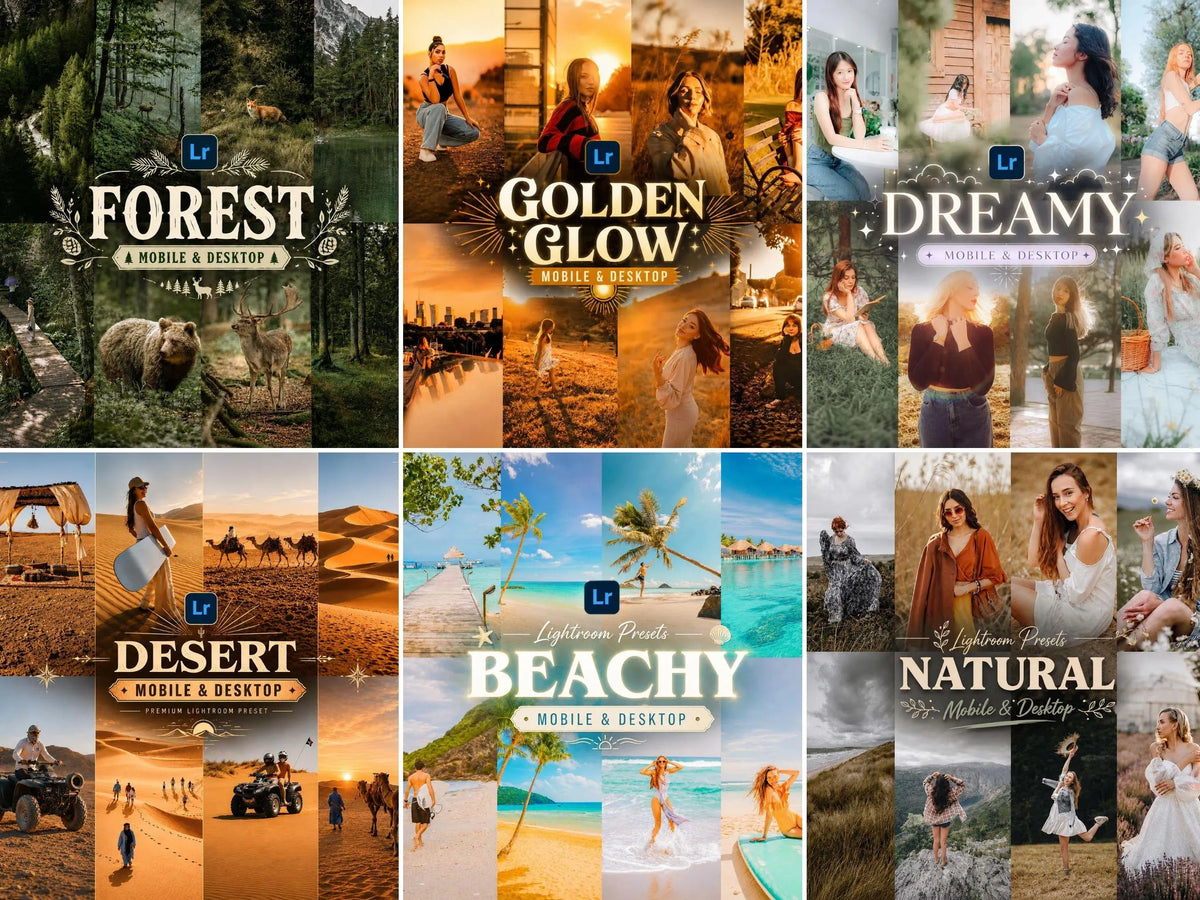500+ NATURE Lightroom Presets (Mobile & Desktop)