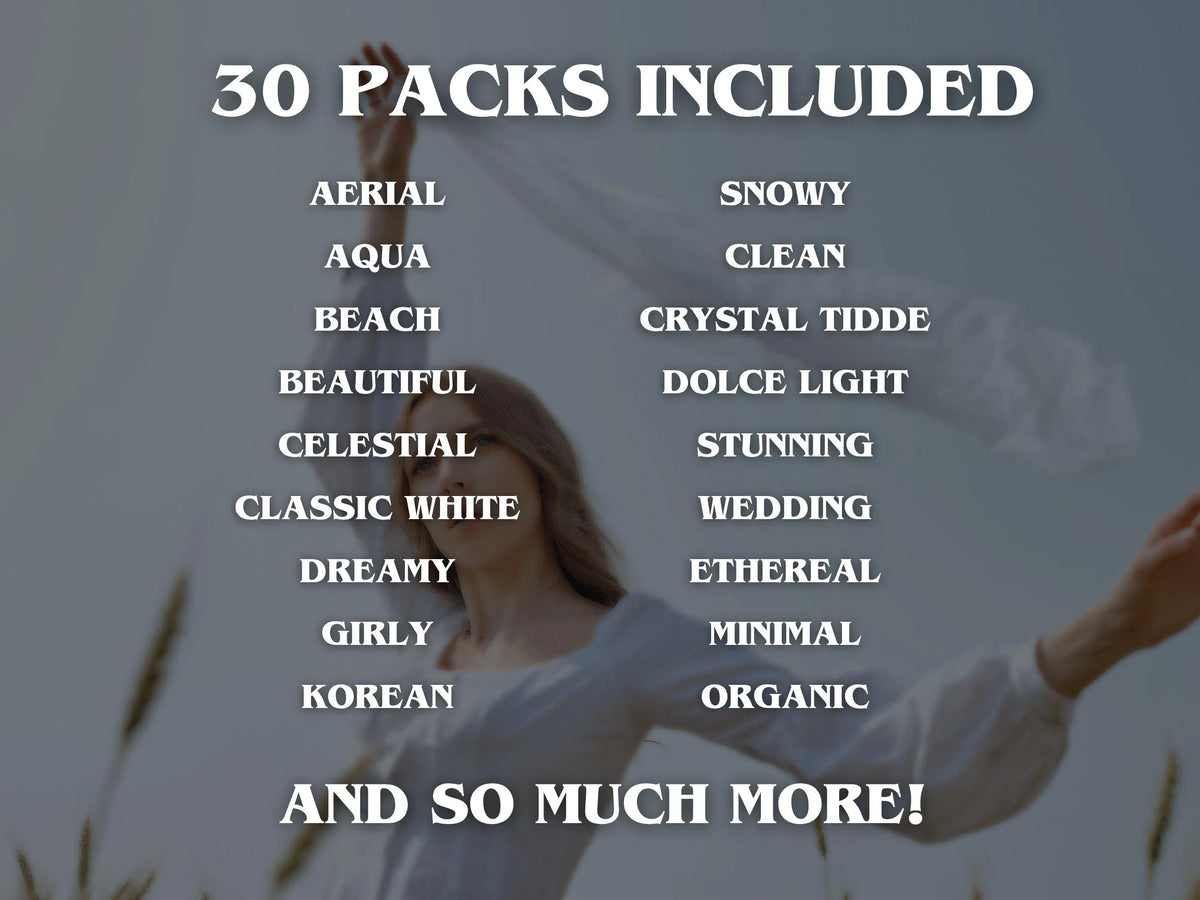 300+ BRIGHT & AIRY Lightroom Presets (Mobile & Desktop)