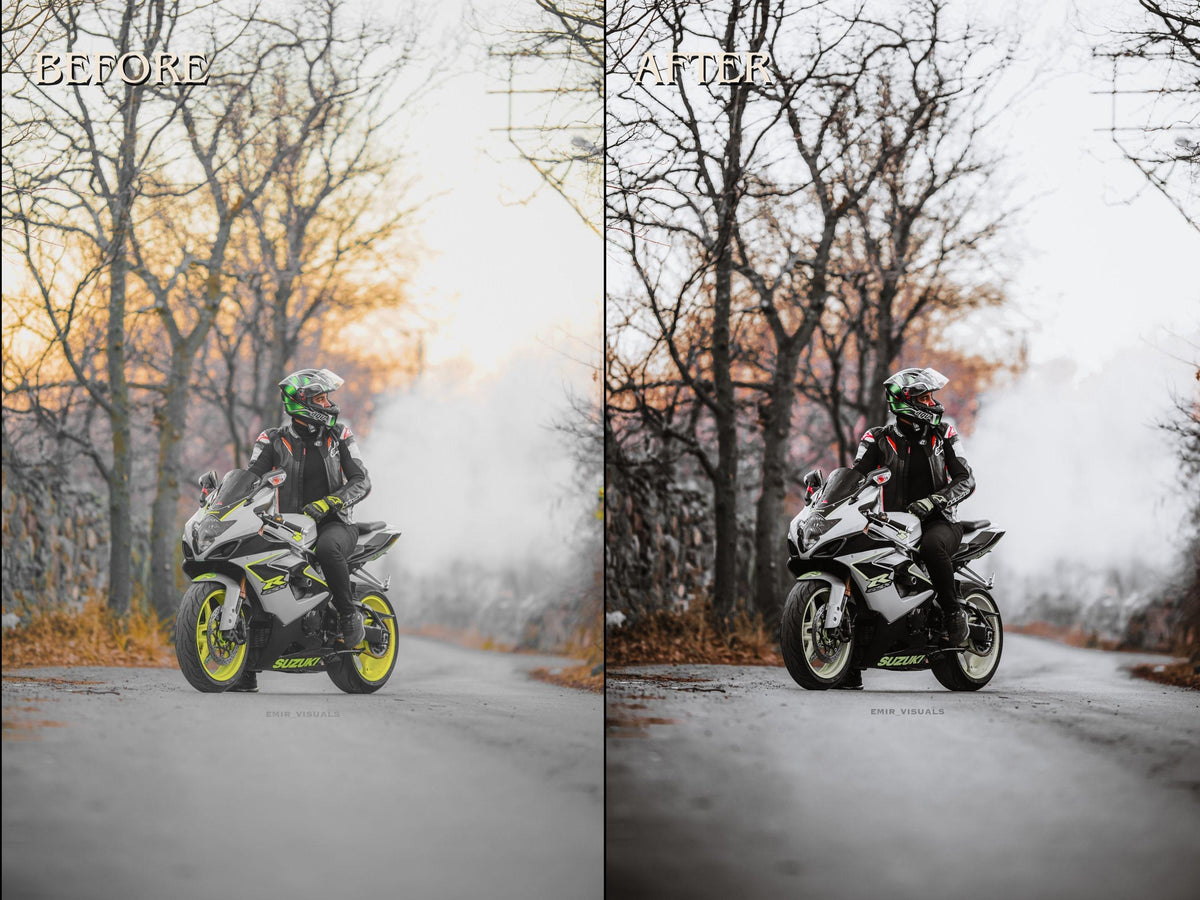 40+ BIKER Lightroom Presets (Mobile & Desktop)