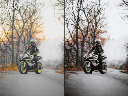 40+ BIKER Lightroom Presets (Mobile & Desktop)