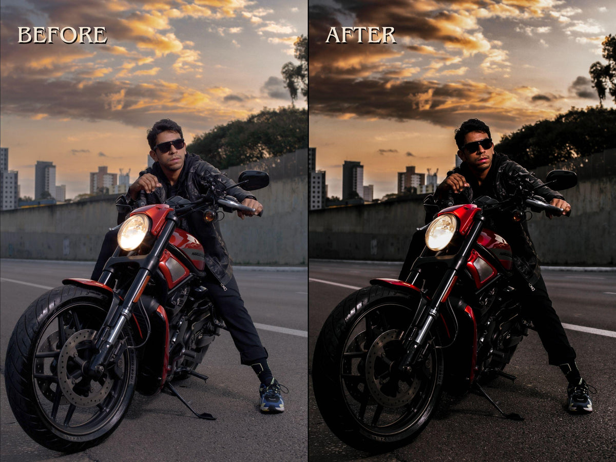 40+ BIKER Lightroom Presets (Mobile & Desktop)