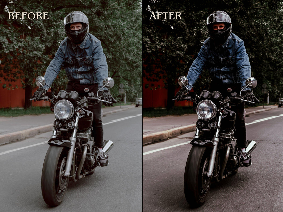 40+ BIKER Lightroom Presets (Mobile & Desktop)