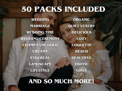 500+ WEDDING Lightroom Presets (Mobile & Desktop)
