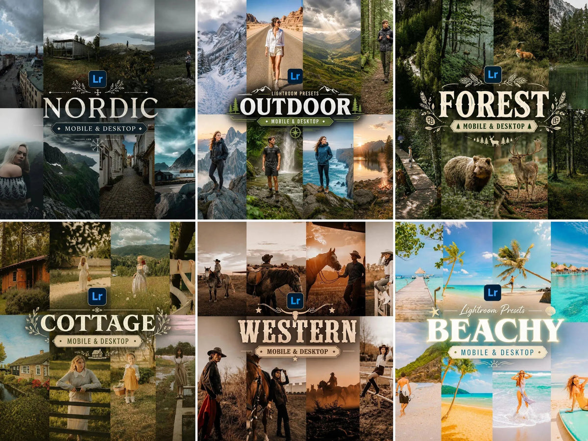 600+ OUTDOOR Lightroom Presets (Mobile & Desktop)