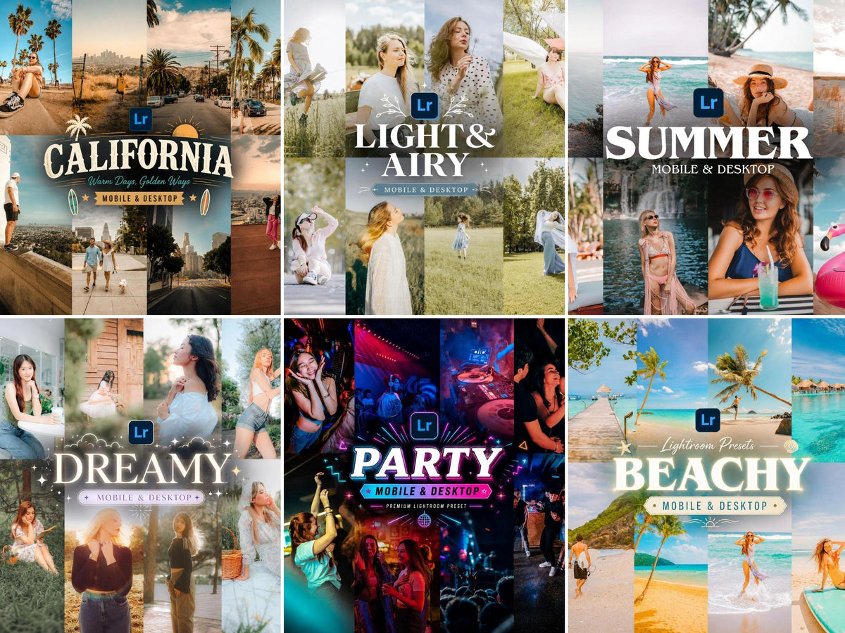 500+ SUMMER Lightroom Presets (Mobile & Desktop)