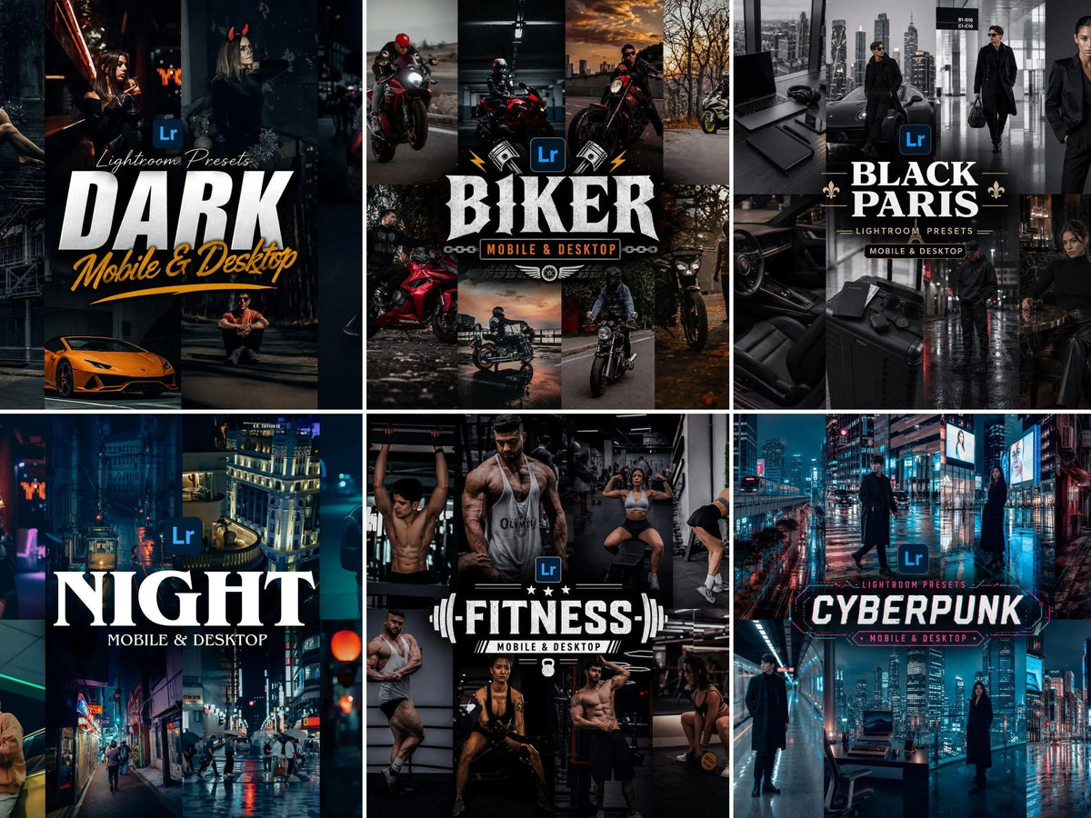 400+ NIGHT Lightroom Presets (Mobile & Desktop)