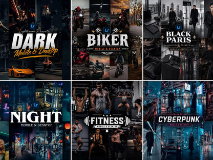 400+ NIGHT Lightroom Presets (Mobile & Desktop)