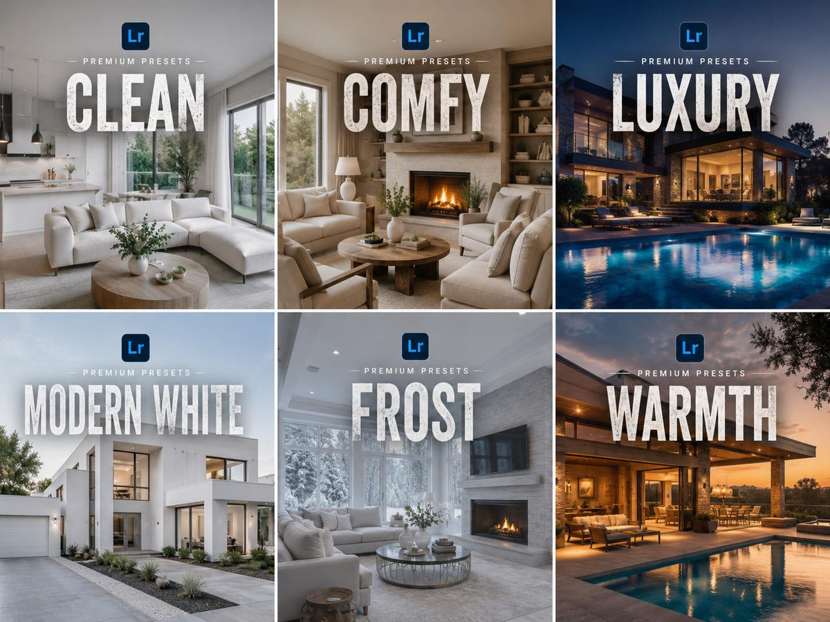 330+ REAL ESTATE Lightroom Presets (Mobile & Desktop)