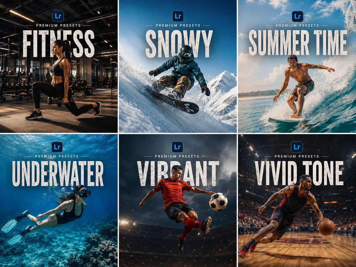 500+ SPORTS Lightroom Presets (Mobile & Desktop)