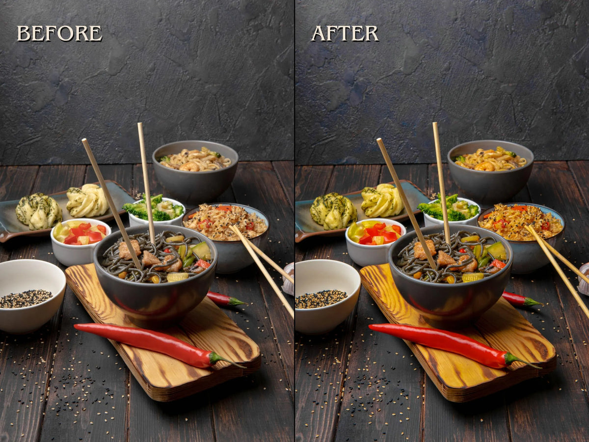 250+ FOOD Lightroom Presets (Mobile & Desktop)