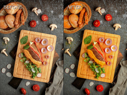 250+ FOOD Lightroom Presets (Mobile & Desktop)