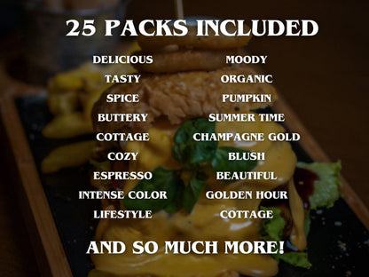 250+ FOOD Lightroom Presets (Mobile & Desktop)