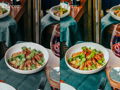 250+ FOOD Lightroom Presets (Mobile & Desktop)