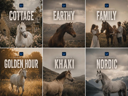 300+ HORSE Lightoom Presets (Mobile & Desktop)