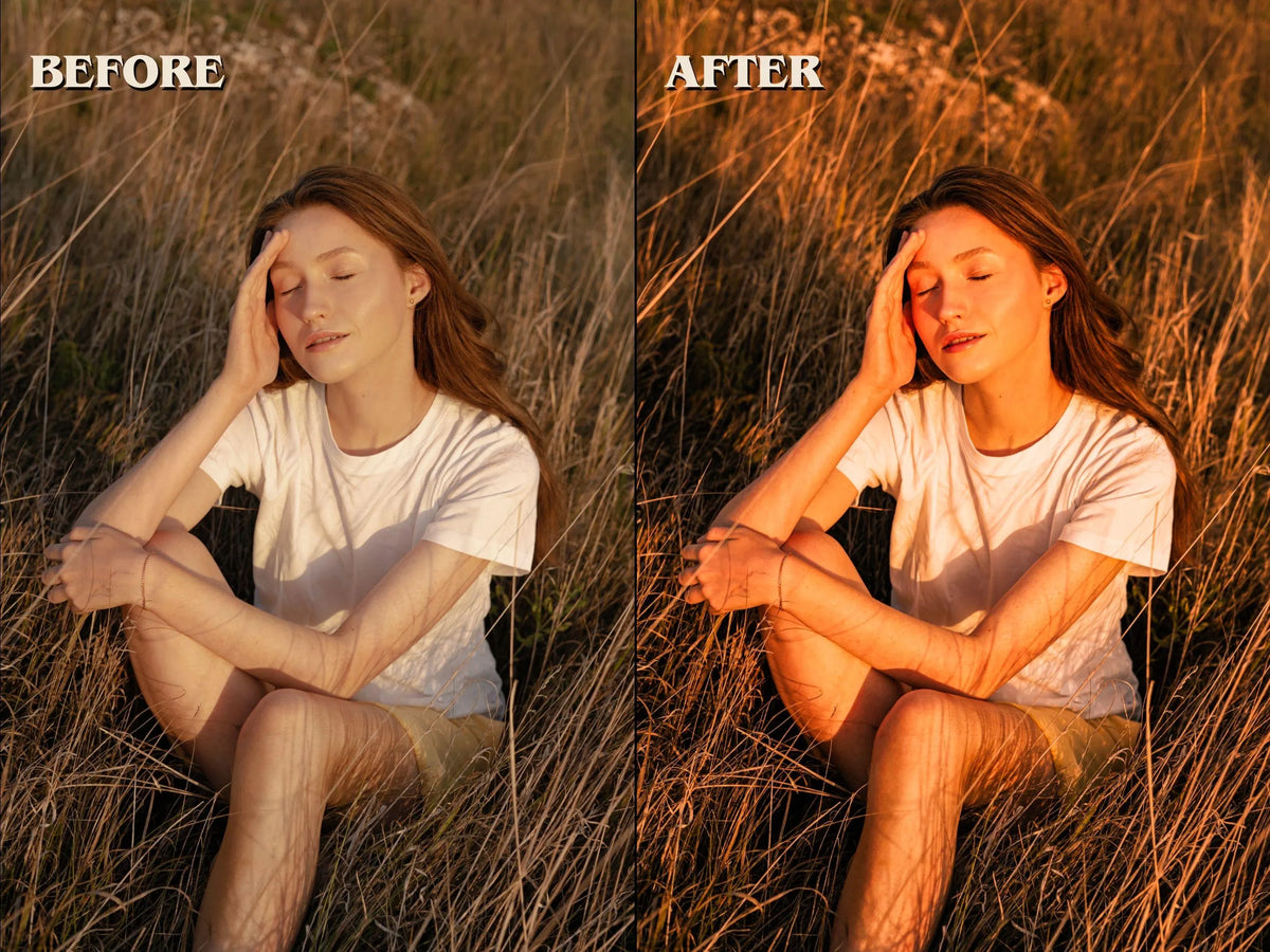 35+ GOLDEN HOUR Lightroom Presets (Mobile & Desktop)