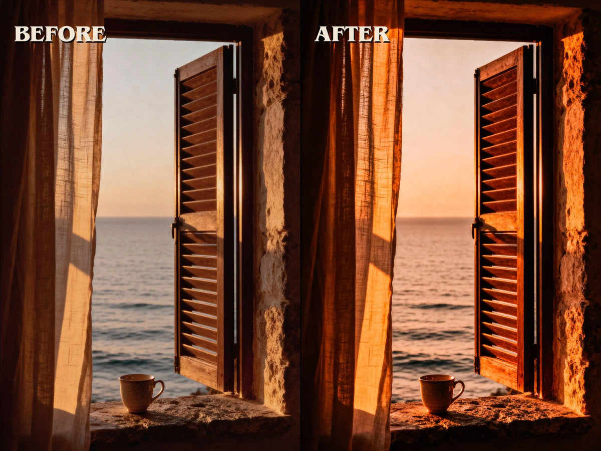 35+ GOLDEN HOUR Lightroom Presets (Mobile & Desktop)