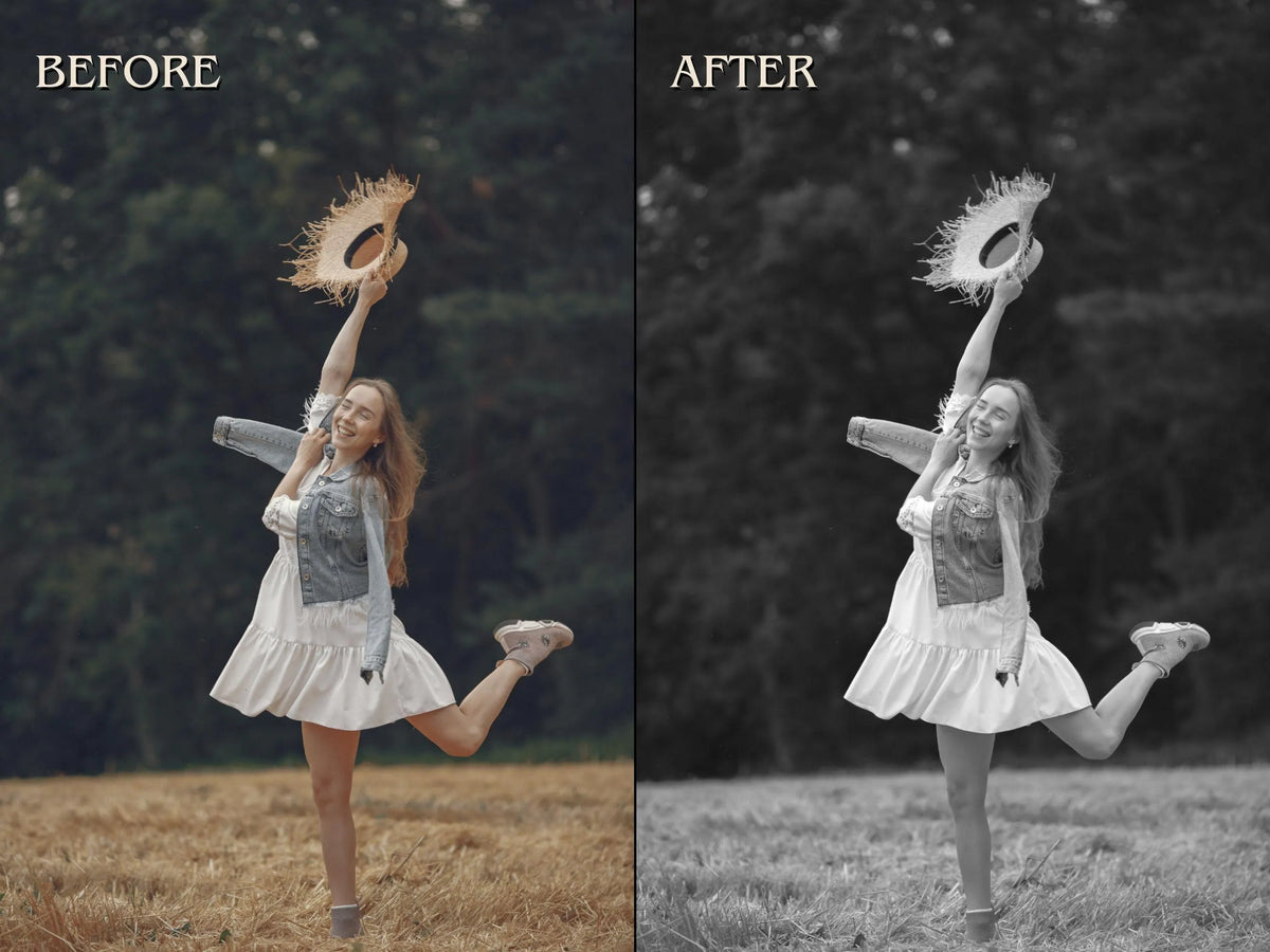 40+ BLACK&WHITE Lightroom Presets (Mobile & Desktop)
