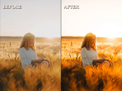 35+ GOLDEN HOUR Lightroom Presets (Mobile & Desktop)