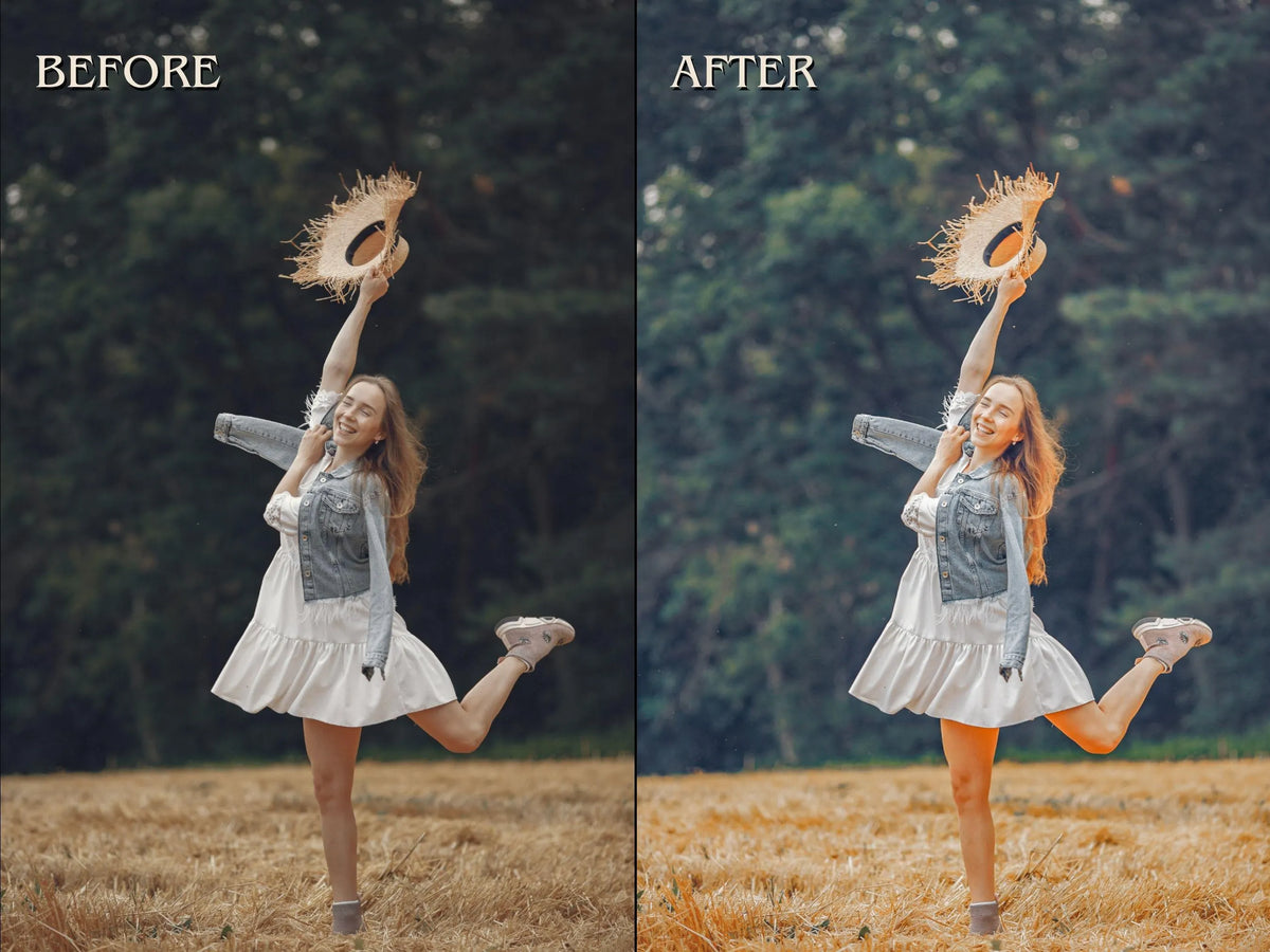 10 NATURAL Lightroom Presets (Mobile & Desktop)