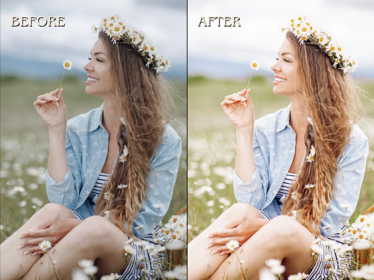 10 NATURAL Lightroom Presets (Mobile & Desktop)