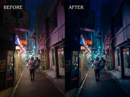 20+ NIGHT Lightroom Presets (Mobile & Desktop)