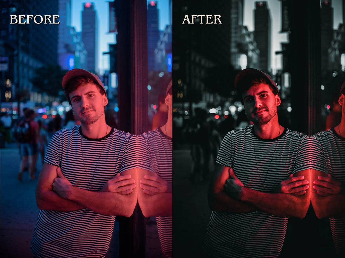 60+ DARK Lightroom Presets (Mobile & Desktop)