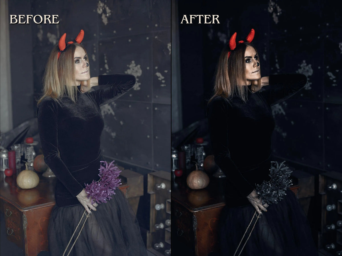 60+ DARK Lightroom Presets (Mobile & Desktop)
