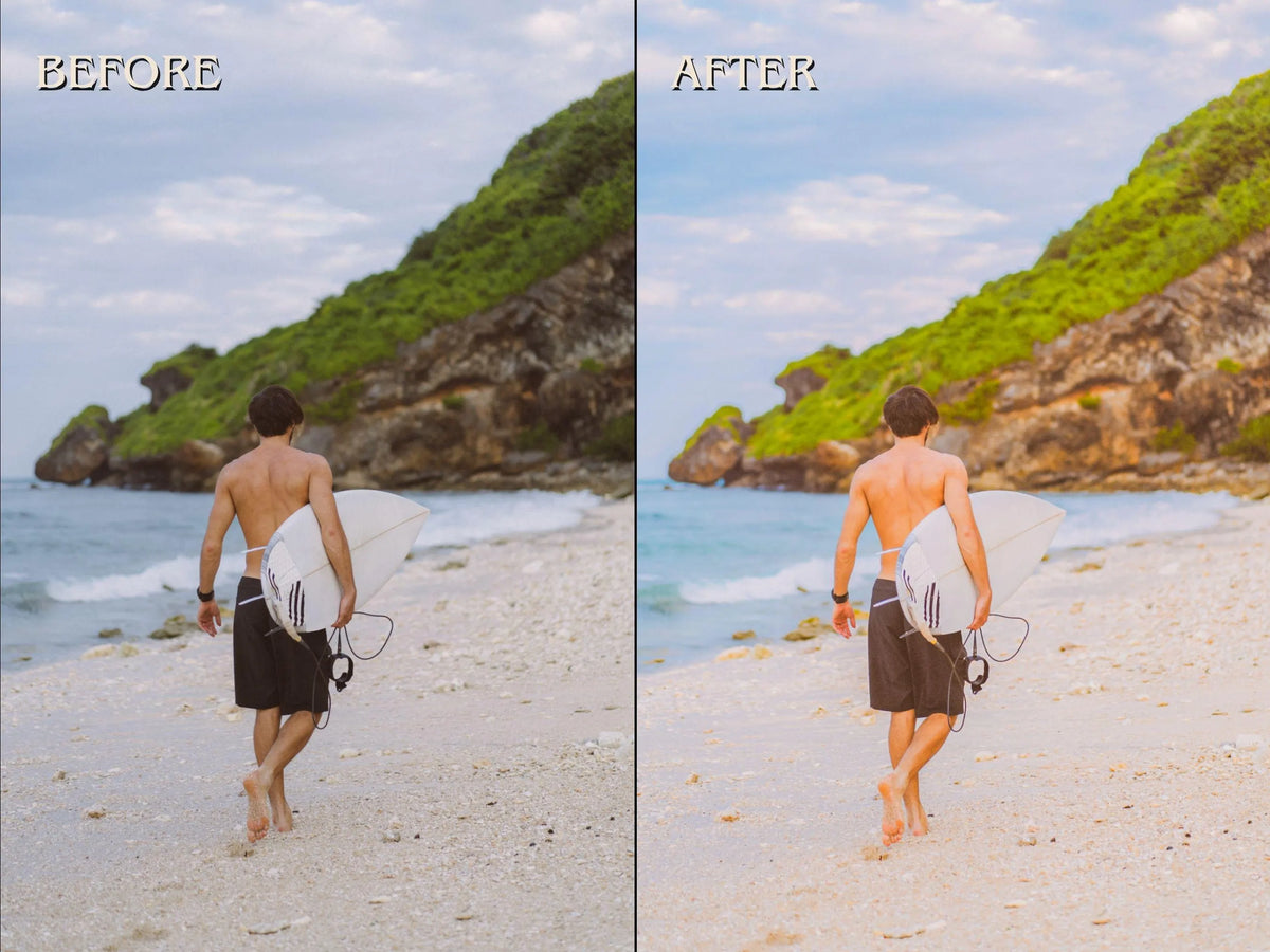 30+ BEACHY Lightroom Presets (Mobile & Desktop