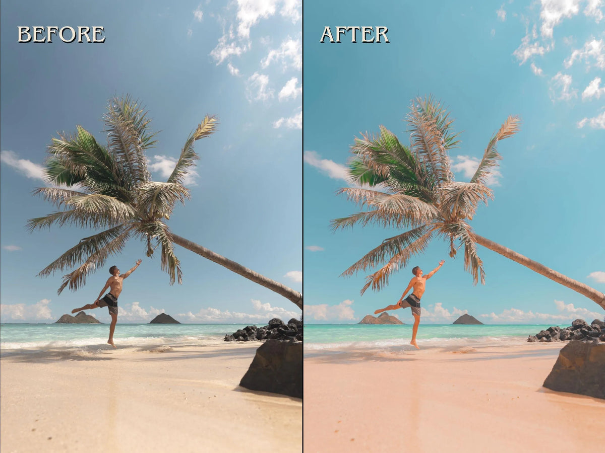 30+ BEACHY Lightroom Presets (Mobile & Desktop
