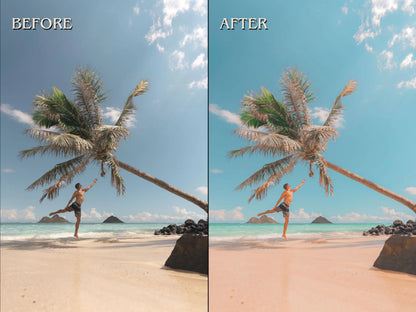 30+ BEACHY Lightroom Presets (Mobile & Desktop