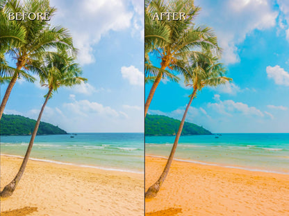 30+ BEACHY Lightroom Presets (Mobile & Desktop