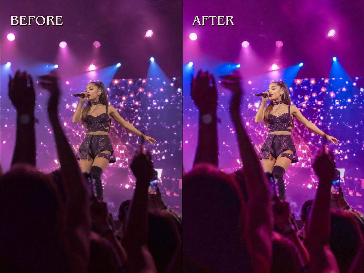 30+ CONCERT Lightroom Presets (Mobile & Desktop)