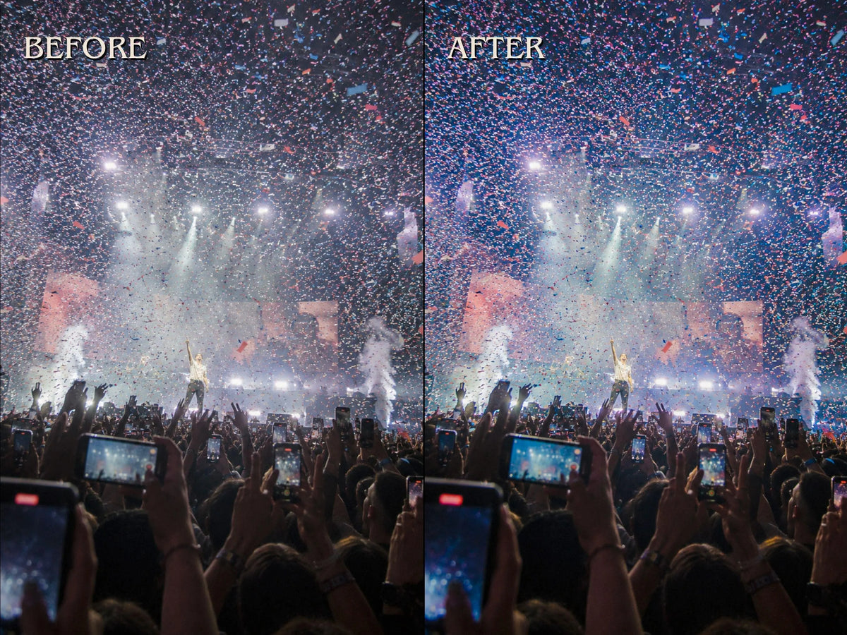 30+ CONCERT Lightroom Presets (Mobile & Desktop)