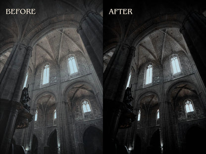 30+ GOTHIC Lightroom Presets (Mobile & Desktop)