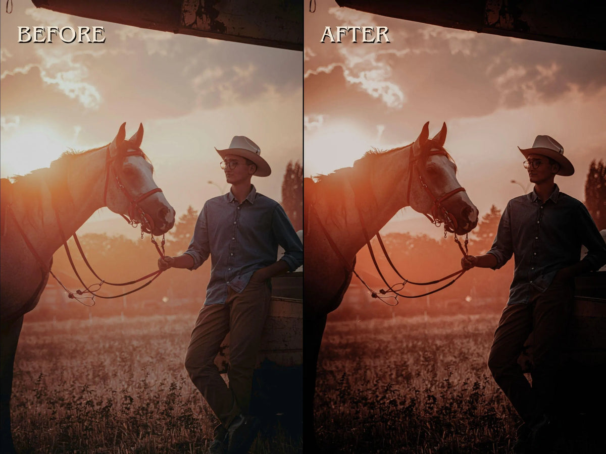 40+ WESTERN Lightroom Presets (Mobile & Desktop)